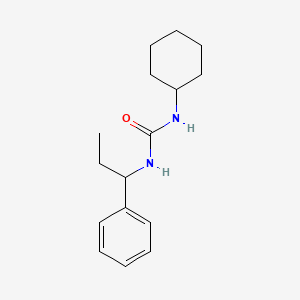 molecular formula C16H24N2O B5379677 N-cyclohexyl-N'-(1-phenylpropyl)urea 