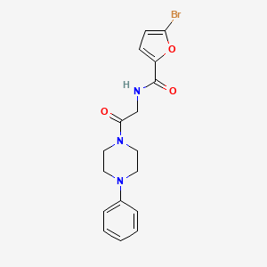 molecular formula C17H18BrN3O3 B5379721 5-bromo-N-[2-oxo-2-(4-phenyl-1-piperazinyl)ethyl]-2-furamide 