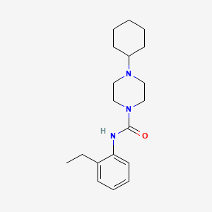4-cyclohexyl-N-(2-ethylphenyl)-1-piperazinecarboxamide