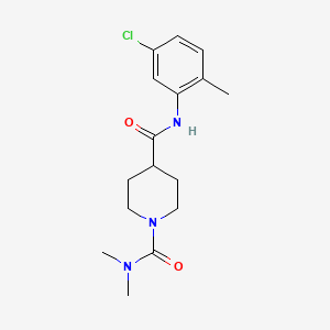 molecular formula C16H22ClN3O2 B5379780 N~4~-(5-chloro-2-methylphenyl)-N~1~,N~1~-dimethyl-1,4-piperidinedicarboxamide 