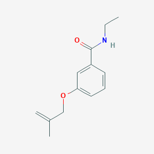 molecular formula C13H17NO2 B5379834 N-ethyl-3-[(2-methyl-2-propen-1-yl)oxy]benzamide 