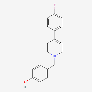 molecular formula C18H18FNO B5379843 4-{[4-(4-fluorophenyl)-3,6-dihydro-1(2H)-pyridinyl]methyl}phenol 