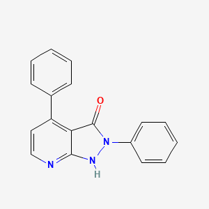 molecular formula C18H13N3O B5379858 2,4-diphenyl-1,2-dihydro-3H-pyrazolo[3,4-b]pyridin-3-one 