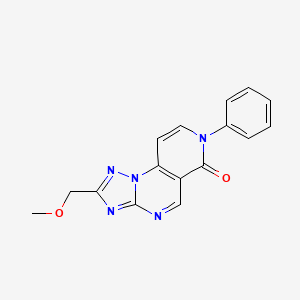 molecular formula C16H13N5O2 B5379932 2-(methoxymethyl)-7-phenylpyrido[3,4-e][1,2,4]triazolo[1,5-a]pyrimidin-6(7H)-one 