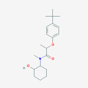 molecular formula C20H31NO3 B5379970 2-(4-tert-butylphenoxy)-N-(2-hydroxycyclohexyl)-N-methylpropanamide 