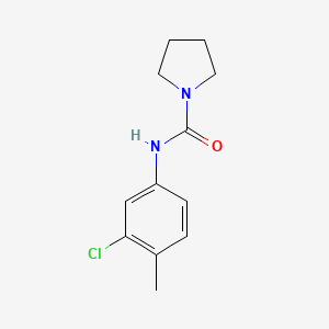 molecular formula C12H15ClN2O B5379988 N-(3-chloro-4-methylphenyl)-1-pyrrolidinecarboxamide CAS No. 853319-17-2