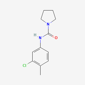 molecular formula C12H15ClN2O B5379988 N-(3-chloro-4-methylphenyl)pyrrolidine-1-carboxamide CAS No. 853319-17-2