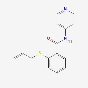 molecular formula C15H14N2OS B5380116 2-(allylthio)-N-4-pyridinylbenzamide 