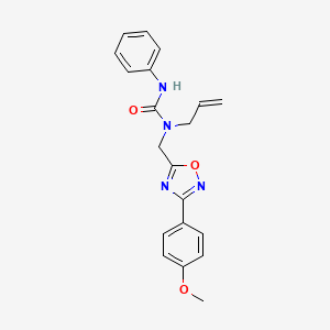 molecular formula C20H20N4O3 B5380119 N-allyl-N-{[3-(4-methoxyphenyl)-1,2,4-oxadiazol-5-yl]methyl}-N'-phenylurea 