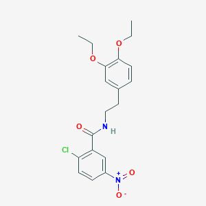 2-chloro-N-[2-(3,4-diethoxyphenyl)ethyl]-5-nitrobenzamide