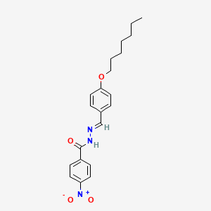 molecular formula C21H25N3O4 B5380201 N'-[4-(heptyloxy)benzylidene]-4-nitrobenzohydrazide 
