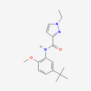 molecular formula C17H23N3O2 B5380205 N-(5-tert-butyl-2-methoxyphenyl)-1-ethyl-1H-pyrazole-3-carboxamide 