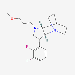(3R*,3aR*,7aR*)-3-(2,3-difluorophenyl)-1-(3-methoxypropyl)octahydro-4,7-ethanopyrrolo[3,2-b]pyridine