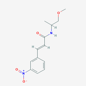 molecular formula C13H16N2O4 B5380221 N-(2-methoxy-1-methylethyl)-3-(3-nitrophenyl)acrylamide 