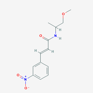 molecular formula C13H16N2O4 B5380221 (E)-N-(2-METHOXY-1-METHYLETHYL)-3-(3-NITROPHENYL)-2-PROPENAMIDE 