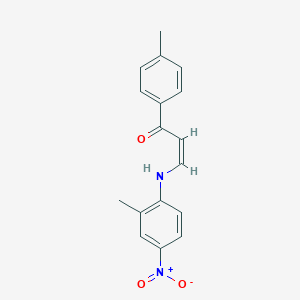 molecular formula C17H16N2O3 B5380226 3-[(2-methyl-4-nitrophenyl)amino]-1-(4-methylphenyl)-2-propen-1-one 