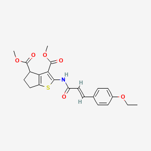 dimethyl 2-{[3-(4-ethoxyphenyl)acryloyl]amino}-5,6-dihydro-4H-cyclopenta[b]thiophene-3,4-dicarboxylate