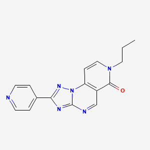 molecular formula C16H14N6O B5380250 7-propyl-2-(4-pyridinyl)pyrido[3,4-e][1,2,4]triazolo[1,5-a]pyrimidin-6(7H)-one 