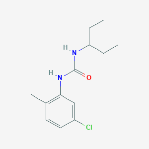 molecular formula C13H19ClN2O B5380261 N-(5-chloro-2-methylphenyl)-N'-(1-ethylpropyl)urea 