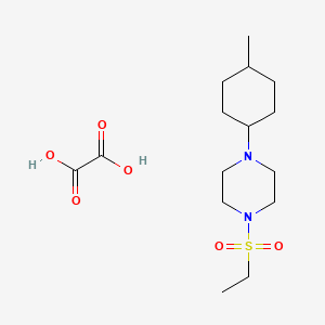 molecular formula C15H28N2O6S B5380393 1-(ethylsulfonyl)-4-(4-methylcyclohexyl)piperazine oxalate 