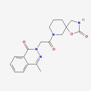 molecular formula C18H20N4O4 B5380497 4-methyl-2-[2-oxo-2-(2-oxo-1-oxa-3,7-diazaspiro[4.5]dec-7-yl)ethyl]-1(2H)-phthalazinone 