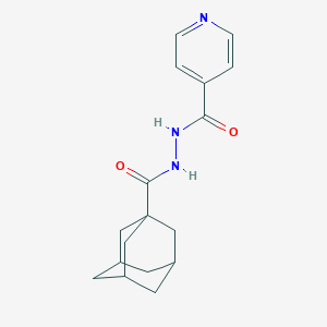 molecular formula C17H21N3O2 B053805 N'-(adamantane-1-carbonyl)pyridine-4-carbohydrazide CAS No. 115682-09-2