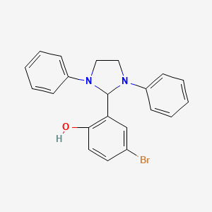 4-bromo-2-(1,3-diphenyl-2-imidazolidinyl)phenol