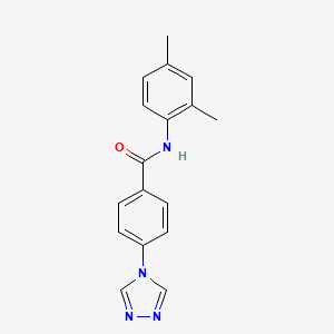 molecular formula C17H16N4O B5380553 N-(2,4-dimethylphenyl)-4-(4H-1,2,4-triazol-4-yl)benzamide 