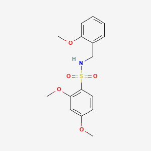 molecular formula C16H19NO5S B5380593 2,4-dimethoxy-N-(2-methoxybenzyl)benzenesulfonamide 