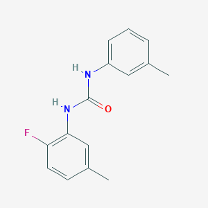 molecular formula C15H15FN2O B5380642 N-(2-fluoro-5-methylphenyl)-N'-(3-methylphenyl)urea 