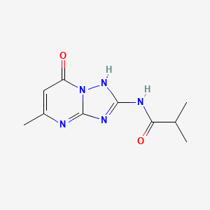 molecular formula C10H13N5O2 B5380650 N-(7-hydroxy-5-methyl[1,2,4]triazolo[1,5-a]pyrimidin-2-yl)-2-methylpropanamide 
