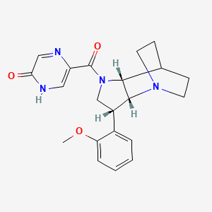 molecular formula C21H24N4O3 B5380658 5-{[(3R*,3aR*,7aR*)-3-(2-methoxyphenyl)hexahydro-4,7-ethanopyrrolo[3,2-b]pyridin-1(2H)-yl]carbonyl}pyrazin-2-ol 