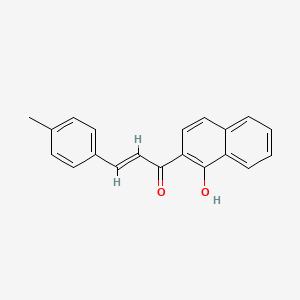 molecular formula C20H16O2 B5380694 1-(1-hydroxy-2-naphthyl)-3-(4-methylphenyl)-2-propen-1-one 