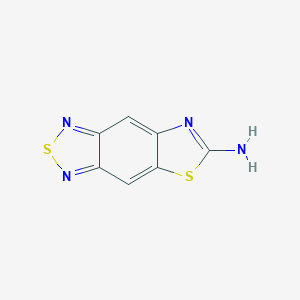 molecular formula C7H4N4S2 B053807 [1,3]Thiazolo[4,5-f][2,1,3]benzothiadiazol-6-amine CAS No. 117889-00-6