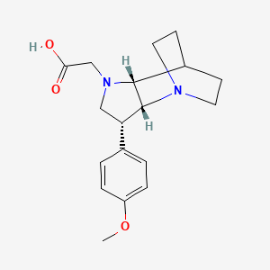molecular formula C18H24N2O3 B5380706 [(3R*,3aR*,7aR*)-3-(4-methoxyphenyl)hexahydro-4,7-ethanopyrrolo[3,2-b]pyridin-1(2H)-yl]acetic acid 