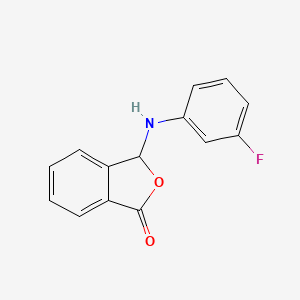 3-[(3-fluorophenyl)amino]-2-benzofuran-1(3H)-one