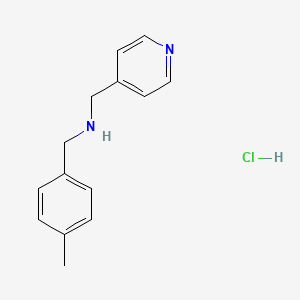 molecular formula C14H17ClN2 B5380755 (4-methylbenzyl)(4-pyridinylmethyl)amine hydrochloride 