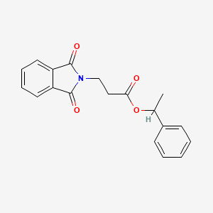 molecular formula C19H17NO4 B5380779 1-phenylethyl 3-(1,3-dioxo-1,3-dihydro-2H-isoindol-2-yl)propanoate 