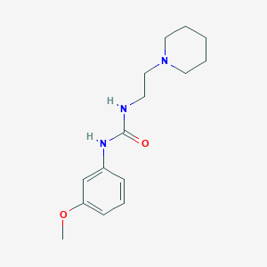 molecular formula C15H23N3O2 B5380809 N-(3-methoxyphenyl)-N'-[2-(1-piperidinyl)ethyl]urea 