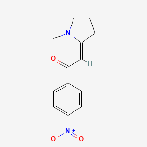 molecular formula C13H14N2O3 B5380812 2-(1-methyl-2-pyrrolidinylidene)-1-(4-nitrophenyl)ethanone 