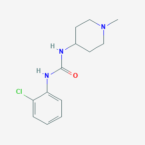 molecular formula C13H18ClN3O B5380820 N-(2-chlorophenyl)-N'-(1-methyl-4-piperidinyl)urea 