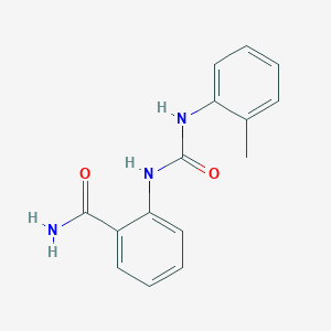 molecular formula C15H15N3O2 B5380834 2-({[(2-methylphenyl)amino]carbonyl}amino)benzamide 
