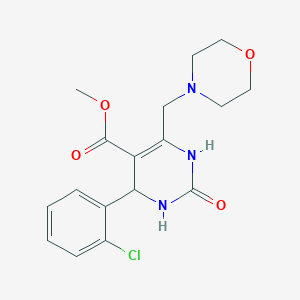 molecular formula C17H20ClN3O4 B5380840 methyl 4-(2-chlorophenyl)-6-(4-morpholinylmethyl)-2-oxo-1,2,3,4-tetrahydro-5-pyrimidinecarboxylate 