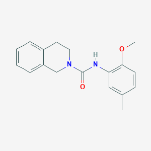 molecular formula C18H20N2O2 B5380859 N-(2-methoxy-5-methylphenyl)-3,4-dihydro-2(1H)-isoquinolinecarboxamide 