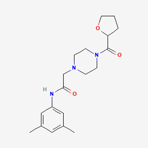 molecular formula C19H27N3O3 B5380981 N-(3,5-dimethylphenyl)-2-[4-(tetrahydro-2-furanylcarbonyl)-1-piperazinyl]acetamide 