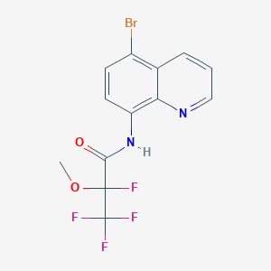 molecular formula C13H9BrF4N2O2 B5380994 N-(5-bromoquinolin-8-yl)-2,3,3,3-tetrafluoro-2-methoxypropanamide 