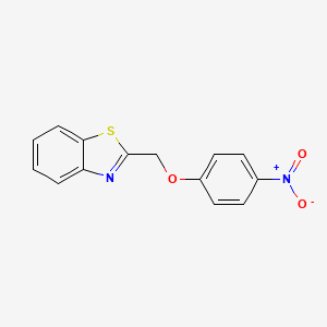 molecular formula C14H10N2O3S B5381025 2-[(4-nitrophenoxy)methyl]-1,3-benzothiazole 