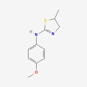 molecular formula C11H14N2OS B5381083 N-(4-methoxyphenyl)-5-methyl-4,5-dihydro-1,3-thiazol-2-amine CAS No. 75220-49-4