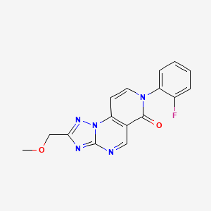 molecular formula C16H12FN5O2 B5381145 7-(2-fluorophenyl)-2-(methoxymethyl)pyrido[3,4-e][1,2,4]triazolo[1,5-a]pyrimidin-6(7H)-one 