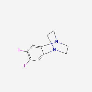molecular formula C10H10I2N2 B5381148 4,5-diiodo-1,8-diazatricyclo[6.2.2.0~2,7~]dodeca-2,4,6-triene 